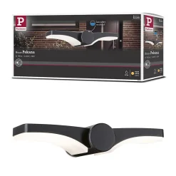 Applique d'extérieur LED Pekana IP44 300x130mm 3000K 2x6W 2x480lm 230V Anthracite Aluminium