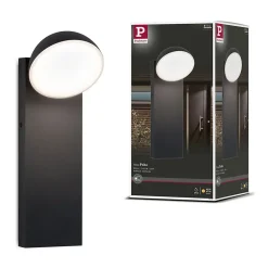Applique d'extérieur LED Puka résistant à l'eau de mer IP44 rond 110x315mm 3000K 8,5W 460lm 230V Anthracite Aluminium