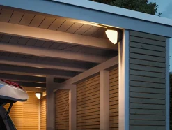 Applique d'extérieur LED Smart Home Zigbee 3.0 Ikosea favorable aux insectes IP44 50x203mm Tunable Warm 4,4W 350lm 230V Anthracite