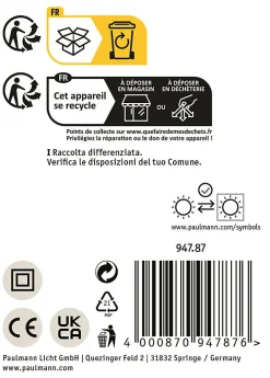 Applique d'extérieur Tralia IP44 65x250mm max. 10W 230V Anthracite Aluminium