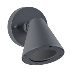 Applique d'extérieur Trian résistant à l'eau de mer IP44 rond 100x130mm max. 35W 230V Anthracite Aluminium