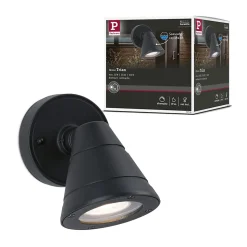 Applique d'extérieur Trian résistant à l'eau de mer IP44 rond 100x130mm max. 35W 230V Anthracite Aluminium