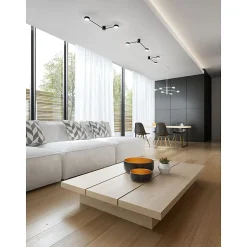 Applique Eclipsia Blanche - 325x520x64mm 2xGX53 - Applique métal deux bras - Bras long à gauche