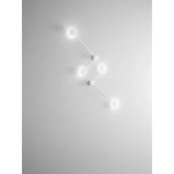 Applique Eclipsia Blanche - 325x520x64mm 2xGX53 - Applique métal 2 bras - Bras long à droite