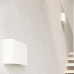 Applique en acier 2 ampoules 3000K - 25x7x15cm Sollux