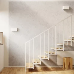 Applique en acier 2 ampoules 3000K - 25x7x15cm Sollux