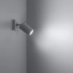 Applique en acier 1 ampoule 4000K - 8x16x8cm Sollux