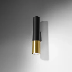 Applique en acier 2 ampoules 4000K - 6x8x29cm Sollux