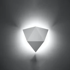 Applique en acier 2 ampoules 4000K - 27x8x25cm Sollux