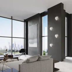 Applique en acier 2 ampoules 4000K - 27x8x25cm Sollux