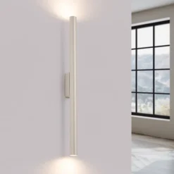 Applique en acier 2 ampoules 4000K - 2.5x5x50cm Sollux