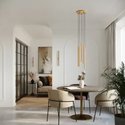 Applique en acier 2 ampoules 4000K - 2.5x5x50cm Sollux