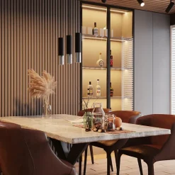 Applique en acier 2 ampoules 4000K - 6x8x29cm Sollux