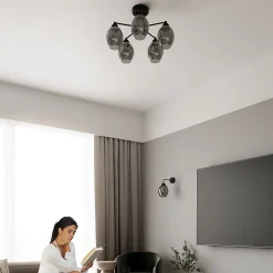 Applique en acier 1 ampoule 3000K - 25x15x29cm Sollux