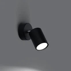 Applique en acier 1 ampoule 3000K - 8x8x18.5cm Sollux