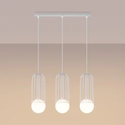 Applique en acier 3 ampoules 4000K - 54x12x115cm Sollux