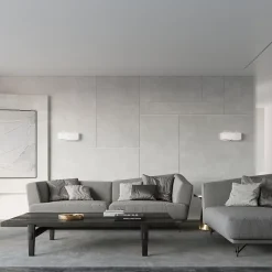 Applique en acier 2 lampes 40x12x15cm Sollux