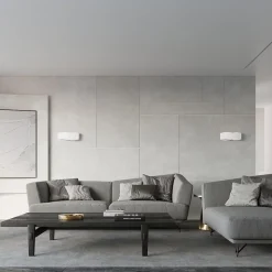 Applique en acier 2 lampes 40x12x15cm Sollux