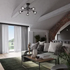 Applique en acier 1 lampes 18x15x18cm Sollux