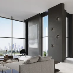 Applique en acier 2 lampes 27x8x25cm Sollux