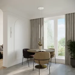 Applique en acier 2 lampes 2.5x5x50cm Sollux