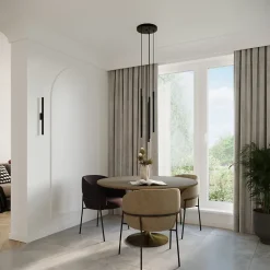 Applique en acier 2 lampes 2.5x5x50cm Sollux