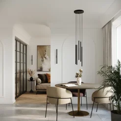 Applique en acier 2 lampes 2.5x5x50cm Sollux