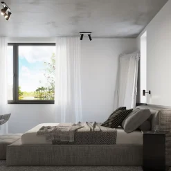 Applique en acier 1 lampes 8x8x20cm Sollux