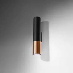 Applique en acier 2 lampes 6x8x29cm Sollux