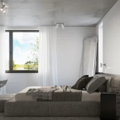 Applique en acier 1 lampes 8x8x20cm Sollux