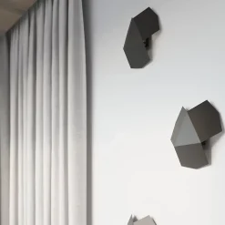 Applique en acier 2 lampes 30x30x8cm Sollux