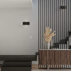 Applique en acier 2 lampes 34x8x14cm Sollux