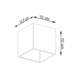 Applique en acier 1 lampes 10x12.5x10cm Sollux