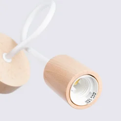 Applique en acier/bois 1 ampoule 3000K - 10x19x24cm Sollux