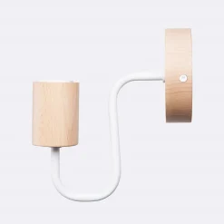 Applique en acier/bois 1 lampes 8x19x18.5cm Sollux