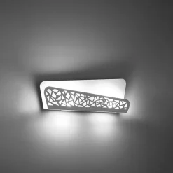 Applique en acier/PVC 2 lampes 40x6x15cm Sollux