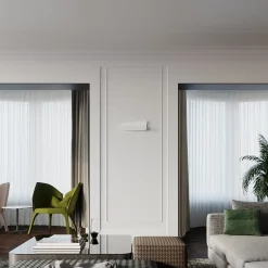 Applique en acier/PVC 2 lampes 40x6x15cm Sollux