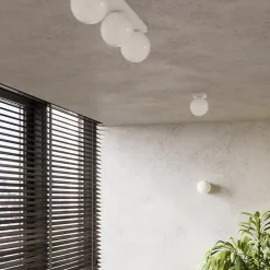 Applique en acier/verre 1 ampoule 3000K - 12x14x12cm Sollux