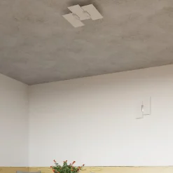 Applique en acier/verre 2 lampes 27x7x37cm Sollux