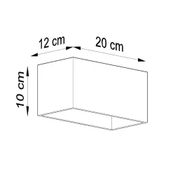 Applique en aluminium 2 ampoules 4000K - 20x12x10cm Sollux
