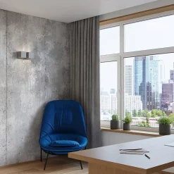 Applique en aluminium 2 ampoules 3000K - 26x12x11cm Sollux