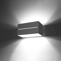 Applique en aluminium 2 ampoules 3000K - 20x12x10cm Sollux