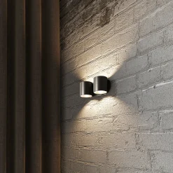 Applique en aluminium 2 ampoules 4000K - 26x12x10cm Sollux