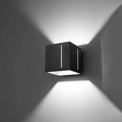 Applique en aluminium 1 ampoule 3000K - 10x12x10cm Sollux