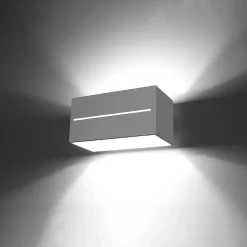 Applique en aluminium 2 ampoules 3000K - 20x12x10cm Sollux