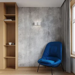 Applique en aluminium 2 ampoules 3000K - 26x12x11cm Sollux