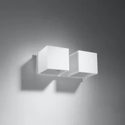 Applique en aluminium 2 ampoules 3000K - 26x12x11cm Sollux