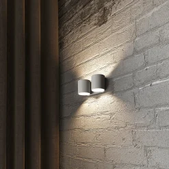 Applique en aluminium 2 lampes 26x12x10cm Sollux