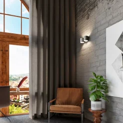 Applique en aluminium 2 lampes 26x12x10cm Sollux