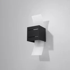 Applique en aluminium/verre 1 ampoule 3000K - 10x12x30cm Sollux